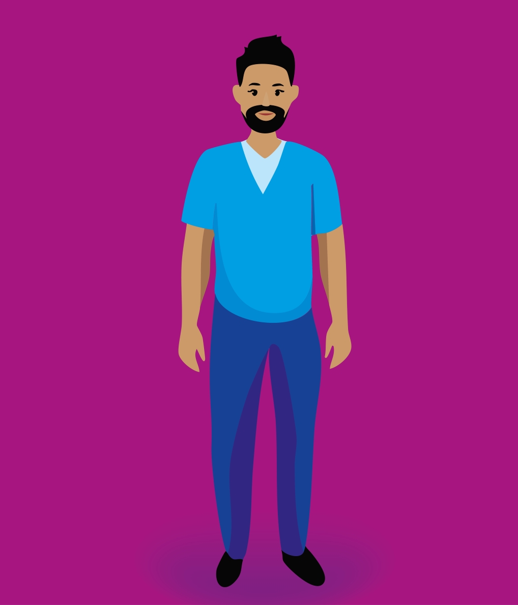 Wundzentrum-Patient mit verschiedenen Krankheiten